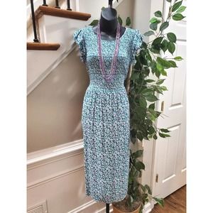 A New Day Women's Multicolor Rayon Round Neck Short Sleeve Knee Length Dress XL